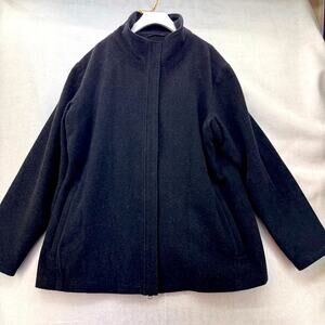 Men’s SNOWGUM Windtec Wool Blend Zip Up Jacket Dark Charcoal Grey L/XL